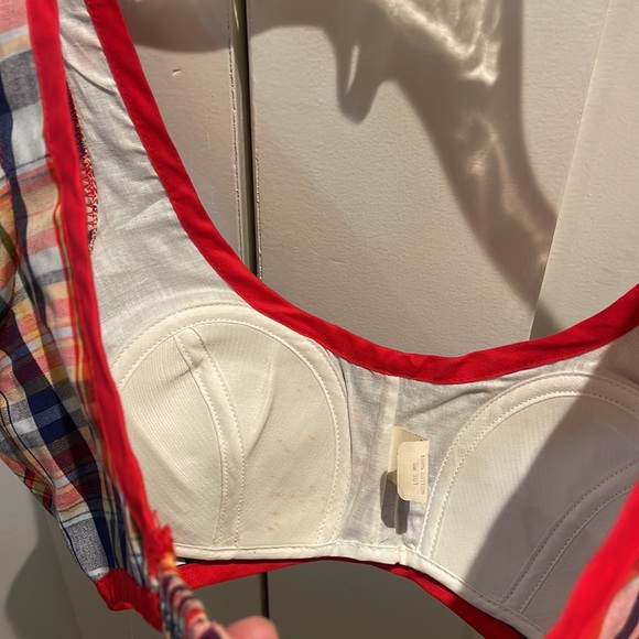 Vintage cotton tank bra top- size small - Picture 3 of 6